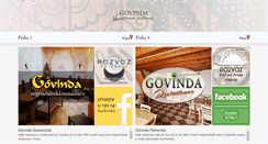 Desktop Screenshot of govinda.cz