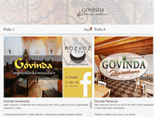 Tablet Screenshot of govinda.cz