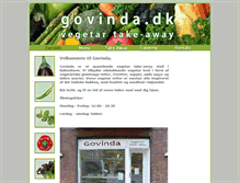Tablet Screenshot of govinda.dk